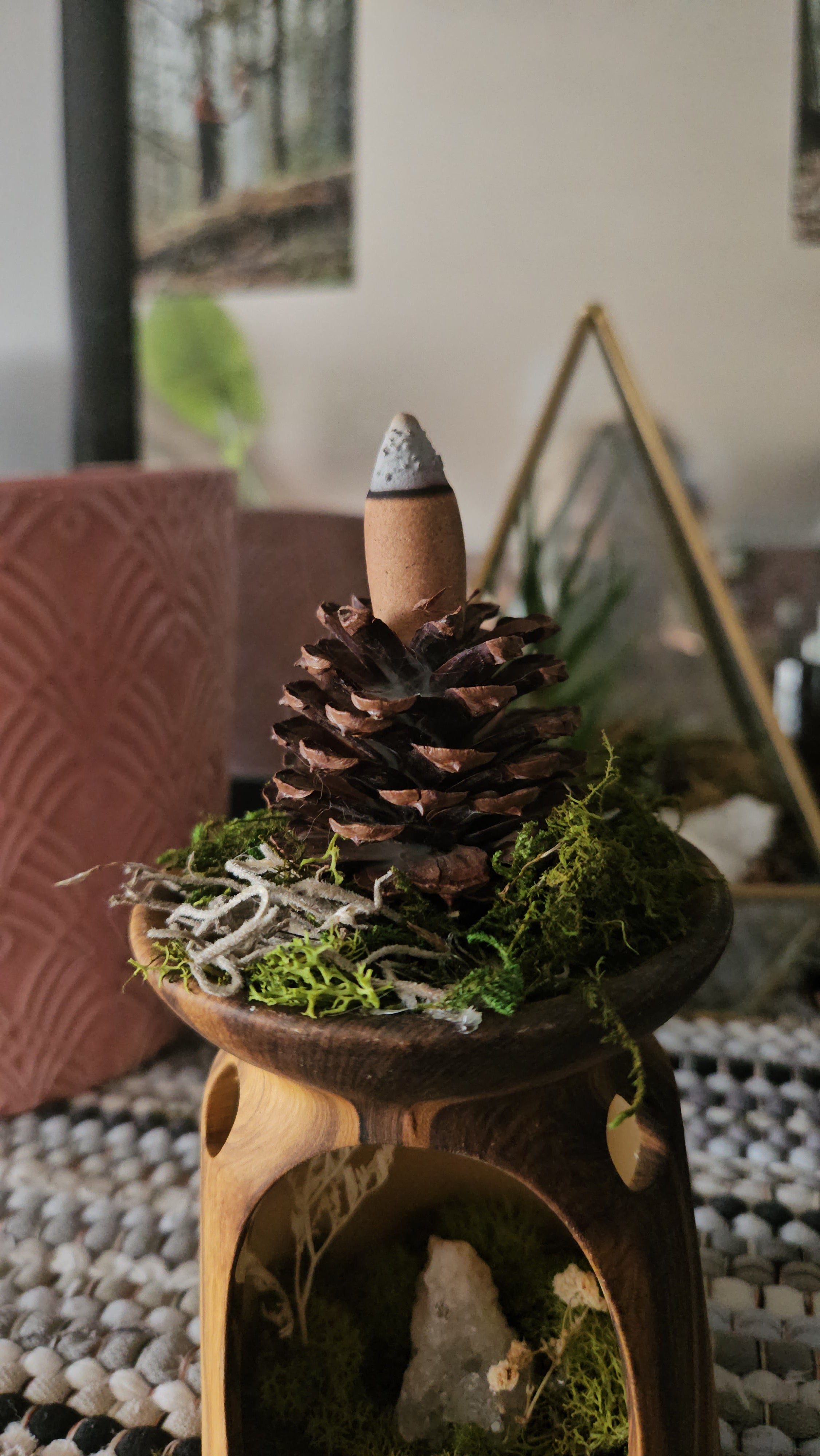 The Enchanted Pinecone- incense burner