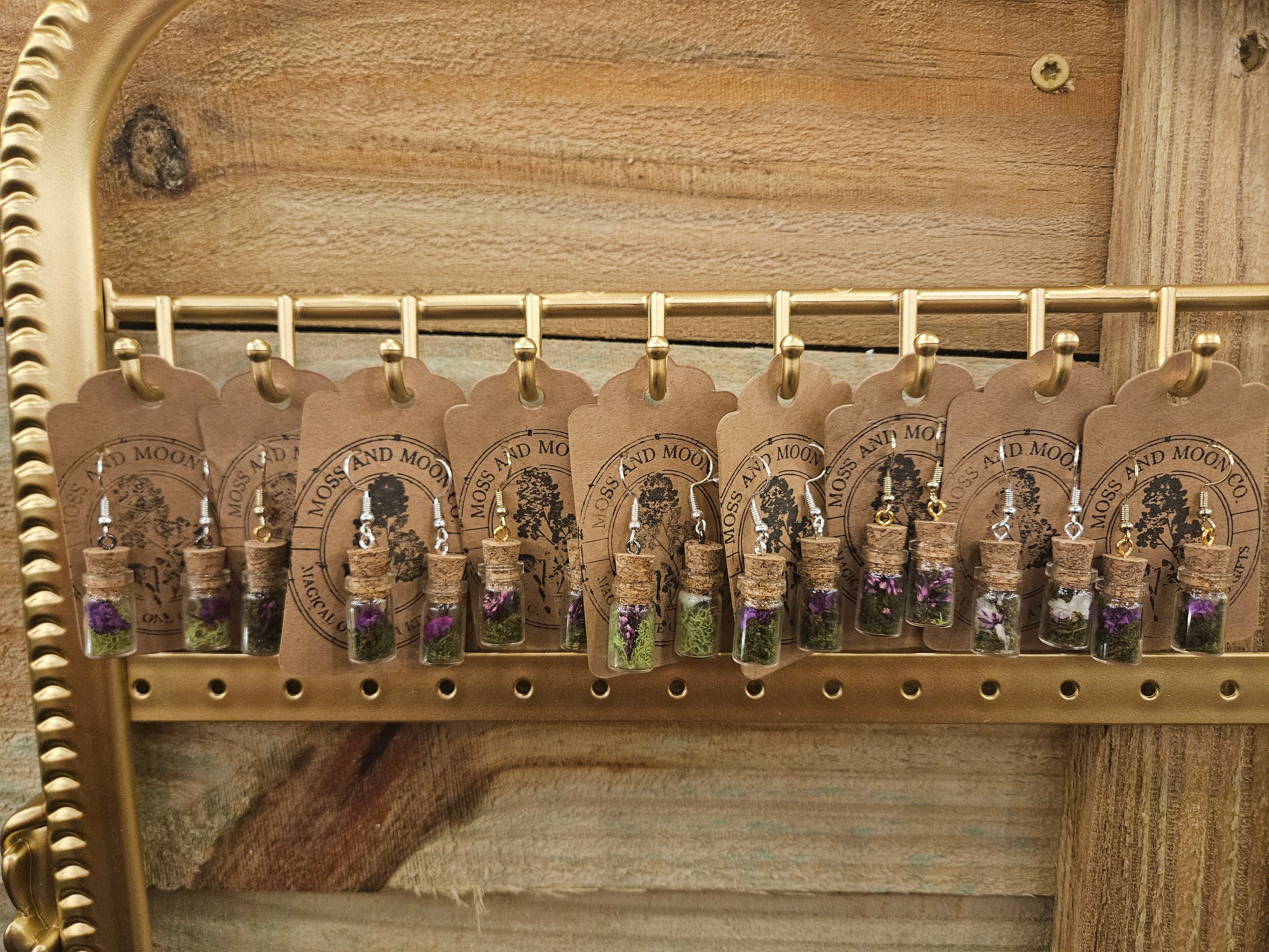 Terarrium Earrings and Charms