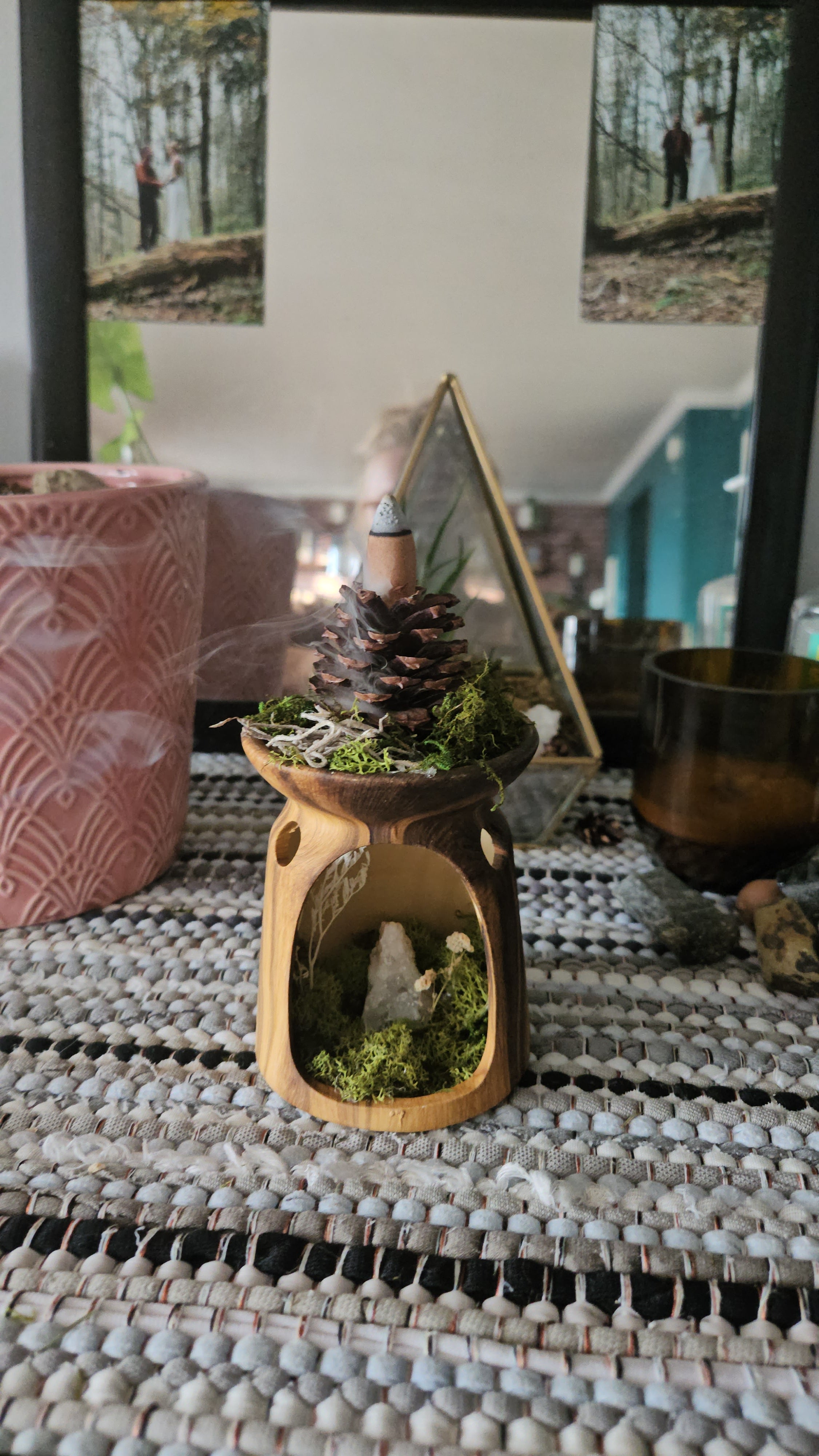 The Enchanted Pinecone- incense burner
