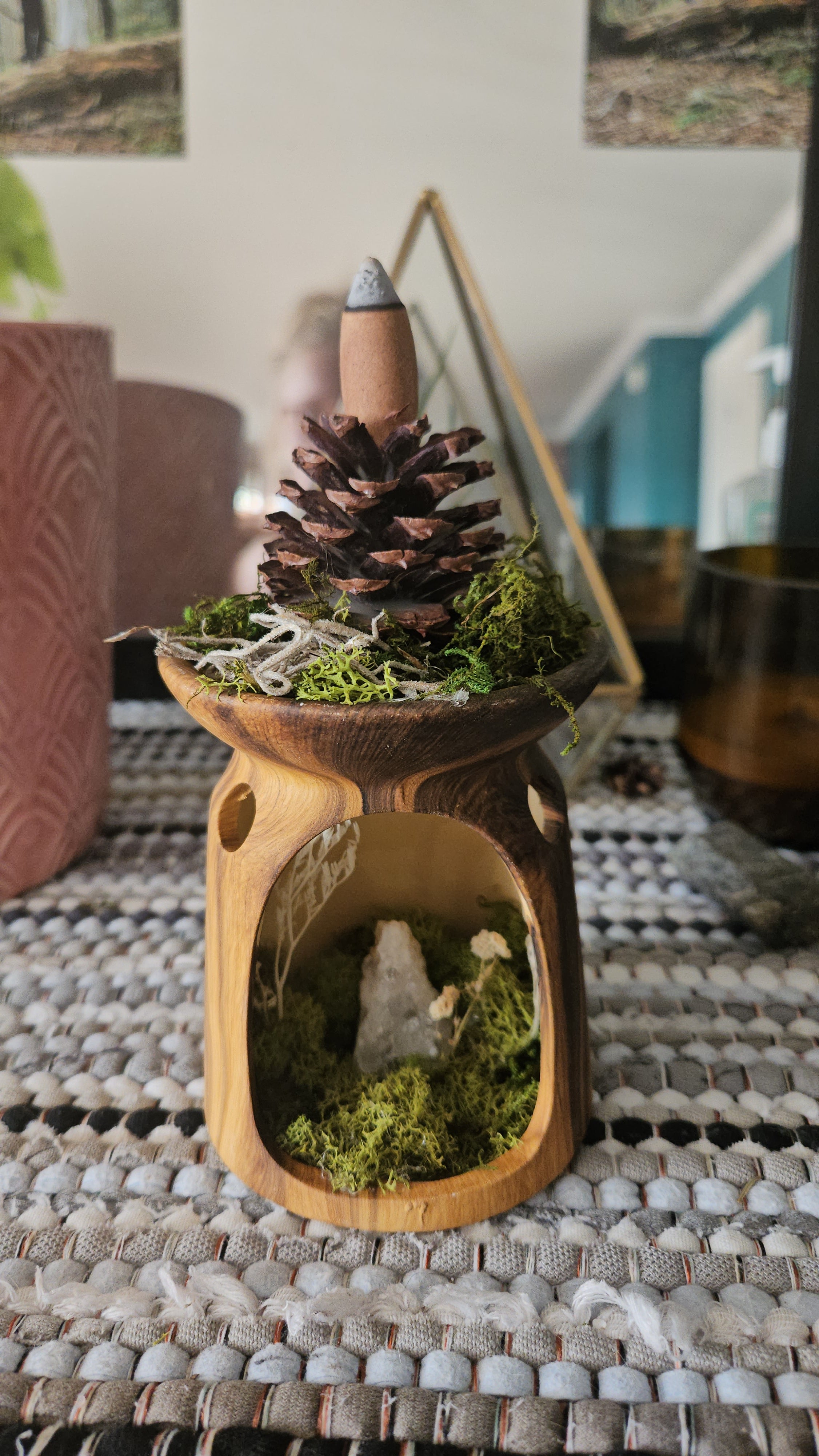 The Enchanted Pinecone- incense burner
