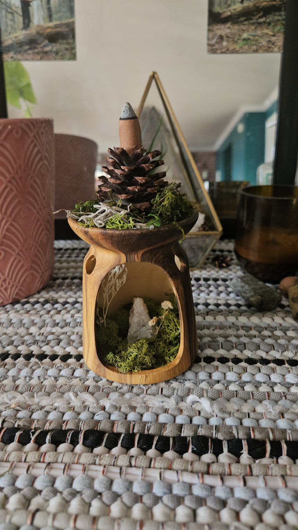 The Enchanted Pinecone- incense burner