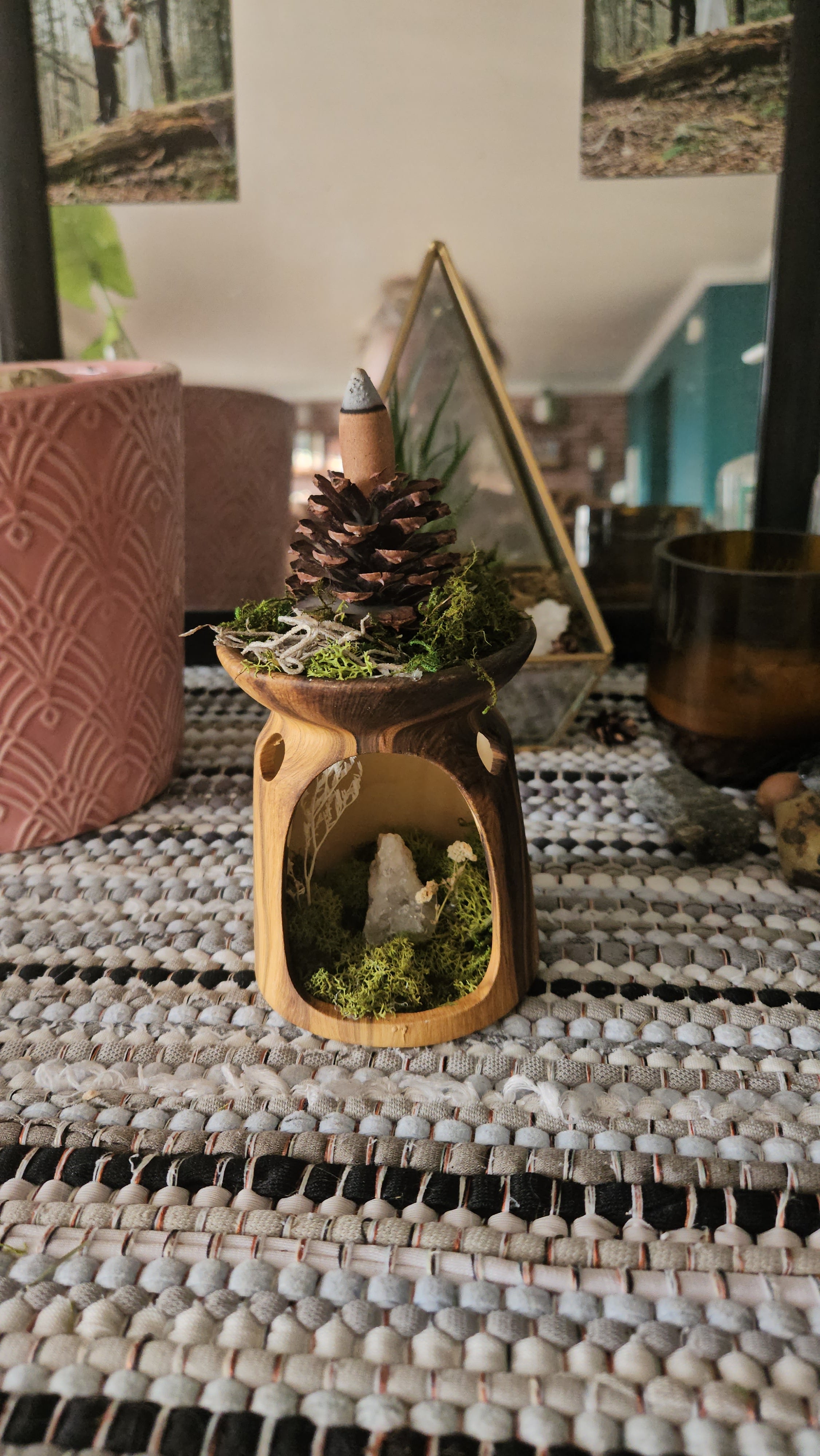 The Enchanted Pinecone- incense burner